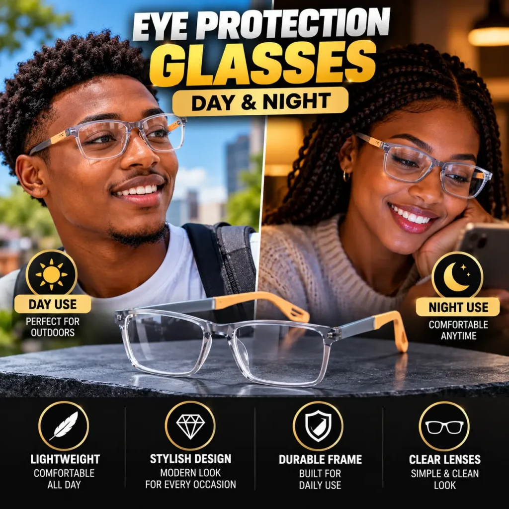 Eye Protection Glasses – Day & Night
