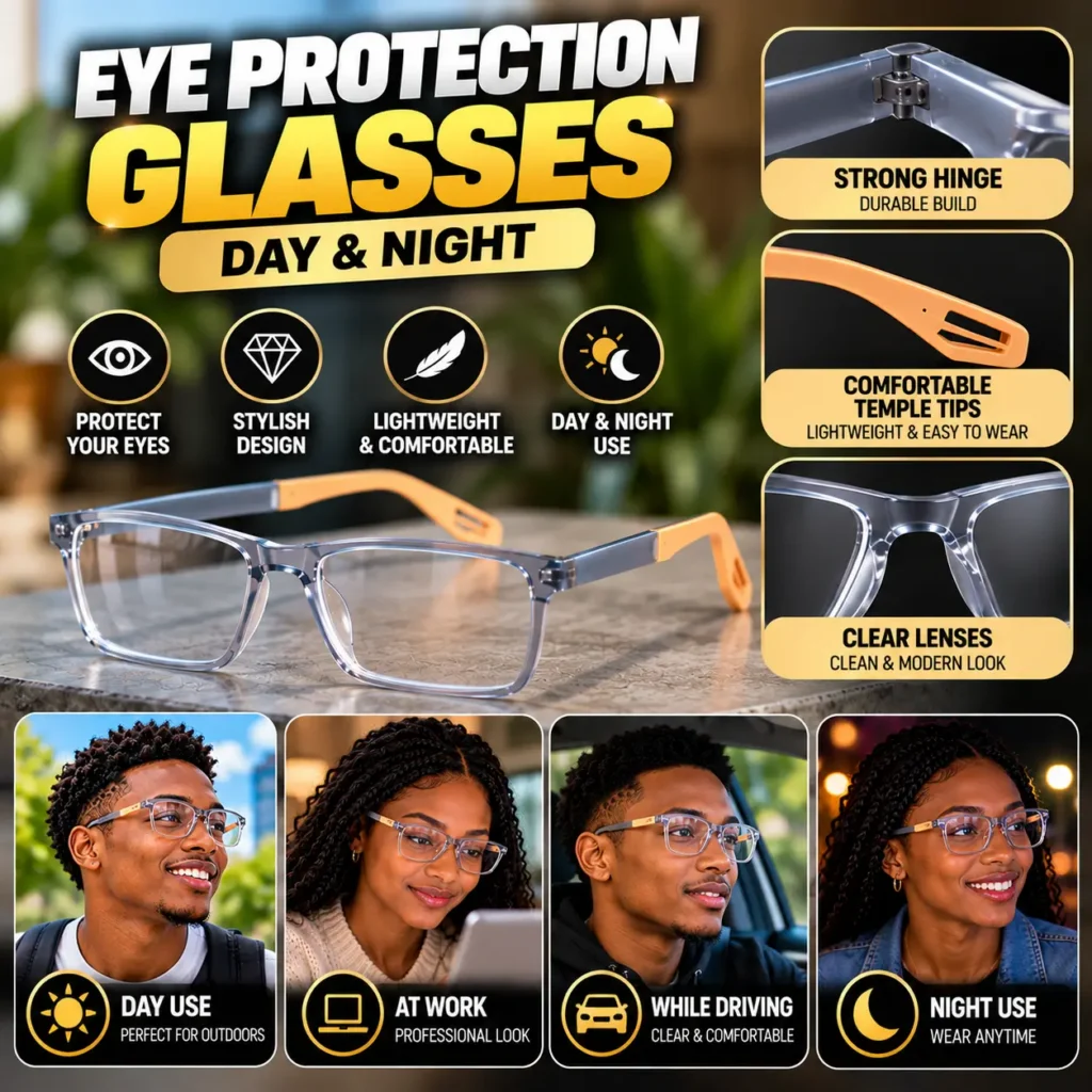 Eye Protection Glasses – Day & Night
