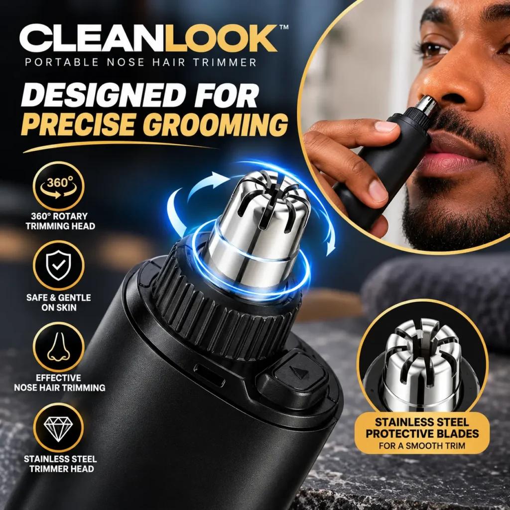 Cleanlook Portable Nose Hair Trimmer