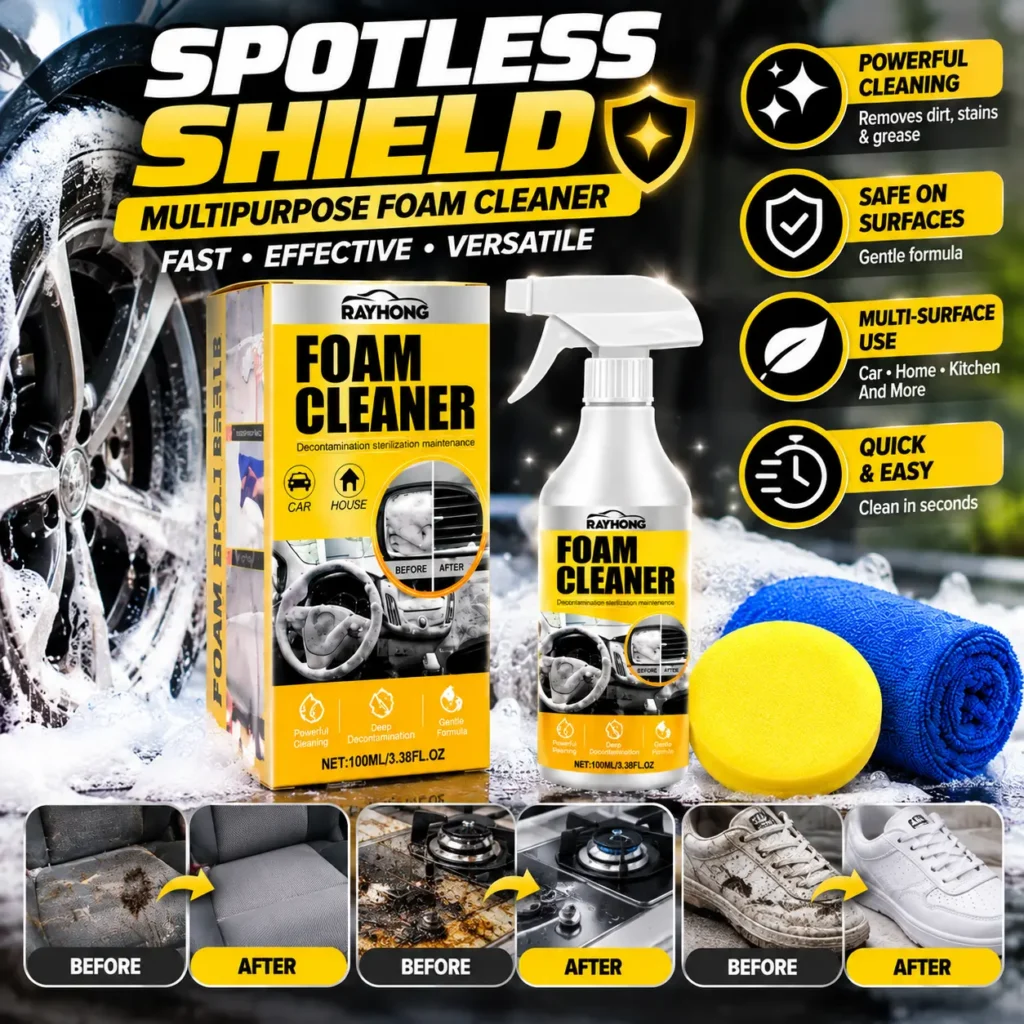 Spotless Shield Multipurpose Foam Cleaner